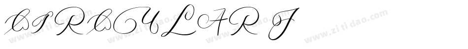 CIRCULAR9 J字体转换